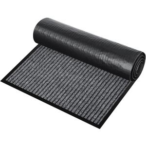 ToLanbbt 2' x 3' Front Door Mat Extra Large Commercial Industrial Rug Heavy Duty Outdoor Indoor Entryway Doormat Low Profile Welcome Entry Door Mat Non Slip Backing for Entrance Home Office, Gray