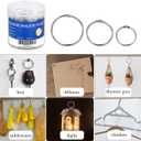 Binder Rings,KASEMI 100pcs Book Rings Assorted Sizes (1,1.5,2 inch) for School,Classroom,Office