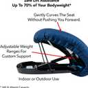 Carex Upeasy Seat Assist Plus - Portable Self-Powered Lifting Seat Cushion for Chairs, 70% Weight Support up to 340 lbs. - Lift Assist for Seniors and Mobility Support