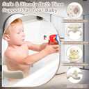 Baby Shower Stand, Adjustable Wall-Mounted Baby Shower Standing Support, Foldable Bath Stand for Infants 636 Months, Toddler Standing Assistance, Easy Install (Cute Octopus)