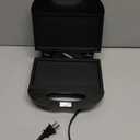 Aigostar Sandwich Maker with Non-stick Deep Grid Surface for Egg, Ham, Steaks Compact Electric Grill Tostadora de Pan Black, ETL Certificated, Roy (Flat)