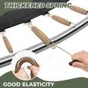 Trampoline Springs Replacement 3.5" to 8.5" Galvanized Steel Heavy Duty High Tensile Universal Trampoline Accessories with T-Hook Tool, 12 Pack