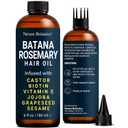Batana Rosemary Oil for Hair Growth 6 fl oz - Lightweight Scalp Oil for Dry, Damaged Hair & Frizz Control - Aceite de Romero Para el Cabello - Nexon Botanics