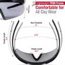 Shooting Glasses - ANSI Z87.1+ Anti-Fog and Scratch Resistant Safety Glasses with UV Protection (Green)