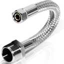 00657349 657349 Dishwasher Water Flex Hose Supply Adapter Compatible With Dishwashers, Braided Stainless Steel Water Supply Line Replacement Part 2693524 AP5618160 PS8731706
