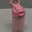 Nuby Thirsty Kids No Spill Flip-It Reflex Stainless Steel Travel Cup or Water Bottle - 10 Oz - 18+ Months - Pink - Back to School Essentials