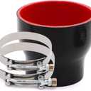 ID 3 inch to 4inch Straight Reducer Coupler Silicone Hose 4-Ply with 2PCS Stainless Steel T-Bolt Clamp