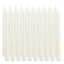 Flamecan Ivory Taper Candles, Set of 37Unscented and Smokeless 10 Inch Taper Candles Long Burning, Paraffin Wax with Cotton Wicks for Burning Approxinately 7-8 Hours Time