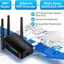 WiFi Extender Signal Booster, WiFi Booster Dual Band 5.8GHz&2.4GHz, Covers Up to 10000 Sq.ft, 1.2Gbps WiFi Repeater with One Ethernet Port, One-tap Setup