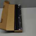 5/8 Diameter Curtain Rods 30-90 Inch, for 30-84 Inch Windows, Adjustable Splicing Black Curtain Rods for Windows with Brackets, Window Rod Long Small Curtains Rod, 2 Pack