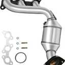 [Front Right]FortunaFlow Catalytic Converter Compatible with Toyota Sienna 2004 2005 2006 3.3L,Toyota Highlander 2004 2005 2006 2007 only FWD,Replace 16393(EPA Compliant high flow standard)