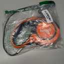 Retractable Dog Leash 18.2 ft  Chew Proof Cable Included  360 Tangle-Free Design  Heavy Duty Reflective Leash  Soft Anti-Slip Grip Outdoor Daily for Small & Medium Dogs up to 50 lbs (Orange)