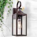 Large Motion Sensor Outdoor Wall Light 20" - Oil Rubbed Bronze Dusk to Dawn Outdoor Lighting, Modern Wall Mount Light Fixture, Brown Porch Light Fixture for Outside House Garage, 3 Modes (20 Inch (E26))