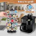 K Cup Holders,K Cup Holder, K Cups Holder,K Cup Carousel, Coffee Pods Holder Storage Organizer Stand,No Assembly Required,Black (40 Pods Capacity Easy Assembly Glossy Black)