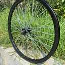 26 inch Double Wall Aluminum Front Rim Heavy Duty Wheel 10G 36 Spokes for MTB/Road/Cruiser Bicycles