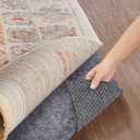 Veken Non Slip Cushioned Rug Pad Gripper 5 x 7 Ft, Felt and Silicone Backing, 1/8 inch Thick Carpet Liner for Hardwood Floors and Finishes, Under Area Rugs Anti Skid Mat, Keep Rugs Safe and in Place