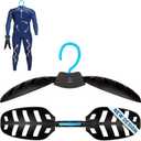 Hang 11 Wetsuit Hanger - Improves Your Wet Suit Longevity, Quick Dryer, Foldable Wetsuit Hangers for Surfers, Ideal for Drysuit Scuba Diving Gear & BCD, Surfing Accessories, Surfing Gifts (Blue)