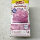 Glad Tall Kitchen Trash Bags 13 Gallon, MaxStrength Cherry Blossom Garbage Bags, Odorshield with Drawstring, 34 Count
