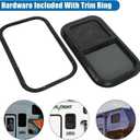 Vertical RV Window, 15" W x 22" H Tinted Sliding RV Window with Net Screen and Trim Ring, Suitable for 1-1/8" Thick Walls, DOT Approved