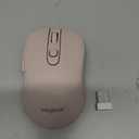 wegear USB Wireless Mouse for Laptop PC Mac, 2.4GHz Cordless Mouse with 6 Buttons, 5-Level Adjustable 4000 DPI, Ergonomic Portable Optical Computer Mice, 24-Month Battery Life-Pink