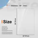 KINLINK 24x36 Plexiglass Sheets 1/8 inch Thick, 3mm Clear PET Large Acrylic Sheets Plastic Sheet for DIY Project, Craft, Table top, Picture Frame, Acrylic Sign and Wedding Invitation 2 Pack