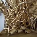 40" Gold Tree Branch Chandelier, 12-Light Modern Crystal Chandelier for Dining Room, Luxury Round K9 Crystal Raindrop Chandeliers Light Fixture for Foyer, Entryway, Living Room, Bedroom, Kitchen