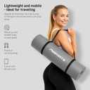 MSPORTS Yoga Mat Premium Non Slip Thick Extra Comfortable Exercise Mat for Home Workouts, Pilates, Stretching & Gym Cushioned NBR Foam, Gym Mat with Strap, for Women & Men