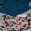 American Trends High Waisted Tankini Swimsuits for Women Flounce Top Tummy Control Bathing Suits, Size Small