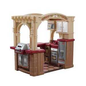 Step2 Brown Grand Walk-In Classic Toddler Pretend Play Kitchen Set Kitchen Set