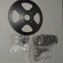 YOXUFA Mini Bike Sprocket 60T with 420 Chain 90 Links Compatible with Coleman CT200U BT200X CT200U-EX Baja Warrior Massimo TrailMaster MB200 Axis M200 Predator 212 196cc 200cc 6.5hp Powersports Parts