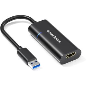 USB 3.0 to HDMI Video Adapter,USB Type-A to HDMI Converter with Indicator for Monitor,1080p/60Hz - External Graphics Video Display Card for Windows 11 and macOS,Slim and Lightweight Design