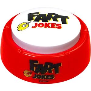 Fart Jokes Button - 40 Funny Jokes and Sounds - Hilarious Talking Toy for Office Humor, Games and More