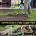 Colwelt Lawn Leveling Rake 31'', Hefty Lawn Leveler Rake for Grass Soil, Leveling Rake for Lawn with 72'' Ergonomic Curved End Grip Long Handle, Levelawn Tool Leveling Soil, Yard Lawn Leveling Tool