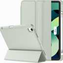 ZryXal iPad Air 11 Inch Case M3 2025 / M2 2024, iPad Air Case 5th Generation/4th Generation 2022/2020 10.9 Inch [Support Touch ID and Auto Wake/Sleep](Sega Green)