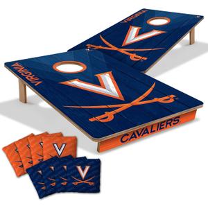 YouTheFan NCAA Virginia Cavaliers 2’ x 3’ Wood Cornhole Game with Logo Bags
