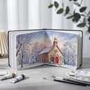 Dispowreath 5.5 x 5.5 in Watercolor Sketchbook Journal Square Watercolor Notebook Cold Press 140lb 300gsm Cotton Paper 48 Pages Journals Notebook Paper Pads(Black)