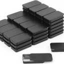 Biugaaufai 60 Pack Black Mini Rectangular Metal Tins Boxes with Sliding lids, Small Empty Slide Top Metal Tin, Lip Balm Slide Tins with Lid for Crafts, Jewelry, Candies (2.36 x 1.34 x 0.43 Inch)