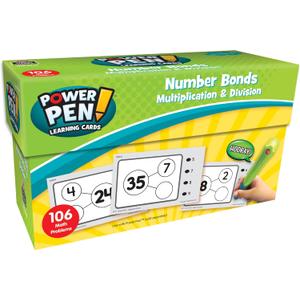 Teacher Created Resources Power Pen Learning Cards: Number Bonds - Multiplication & Division Grades 3+ (TCR6721)