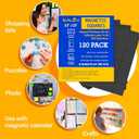 2 x Small Magnets for Crafts with Adhesive Backing 0.8 x 0.8 in - Pack of 120 Self Sticky Magnetic Dots Peel and Stick - Cut Square Magnet Stickers for Fridge, DIY, Classroom