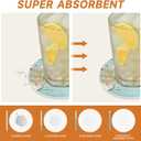 2 x Coasters Set of 6 with Holder,Coastal Themed Beach Lover Gifts for Her.Absorbent Ceramic Drink Coasters with Cork Base for Tabletop Protection Home Decor & Housewarming Gifts for New Home