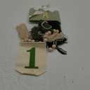 Bohemian High Chair Banner Decoration Set - Wooden Beads Tassel Green Crown Hat for 1st Birthday Party With Cake Insert