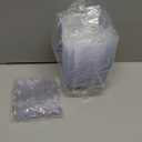 TOFLEN 50ct 5 oz Small Plastic Dessert Cups with Spoons, Clear Appetizer Cups for Parties Mini Serving Bowls, Hors D'oeuvres Plates