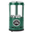 Candle Lantern, Camping Gear for Campers and Emergency Use, Without Candles (Green)