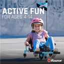 Razor Crazy Cart Shuffle Kid-Powered Drifting Go-Kart for Ages 4+, Crazy Cart Drift Bar Technology, Adjustable Frame with 5 Length Settings, Large