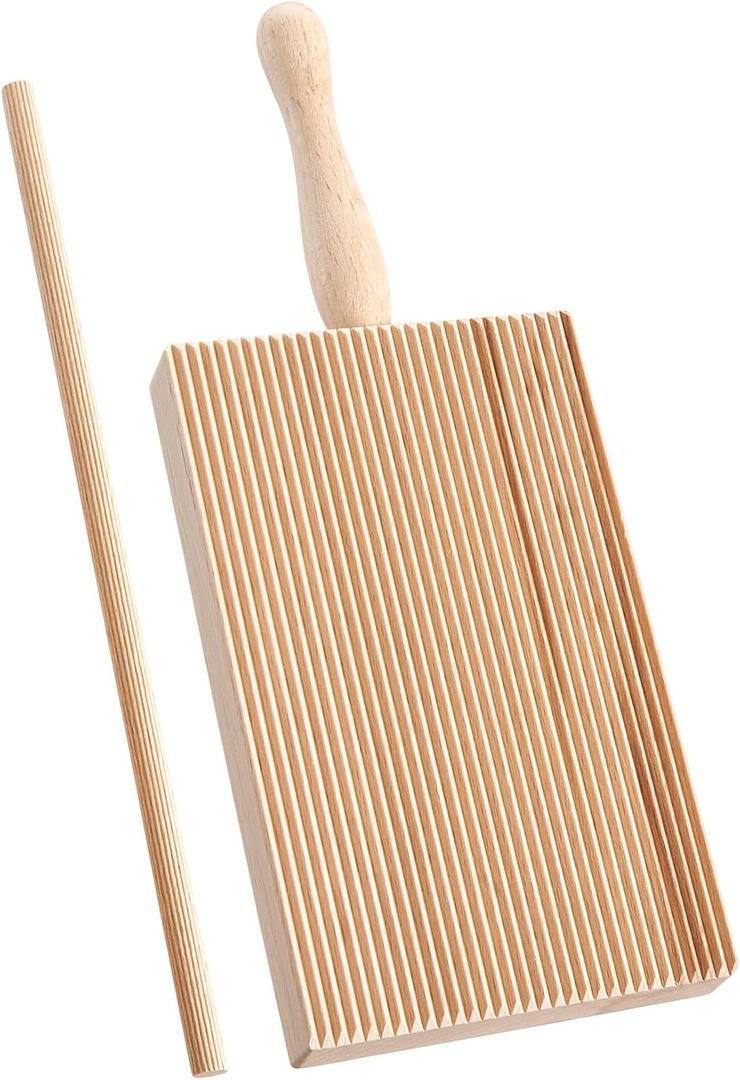 Fantes Cousin Alloras Garganelli Maker, Made in Italy, Beechwood