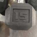 CAP Barbell Coated 50 lb - Set (10 x 2 &amp; 15 x 2), Chrome Handles