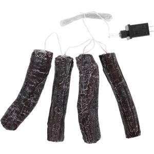 Led Flame String Light Lighted Artificial Charcoal Burning Fake Flickering Fire Effect Lamp for Halloween Christmas Fireplace