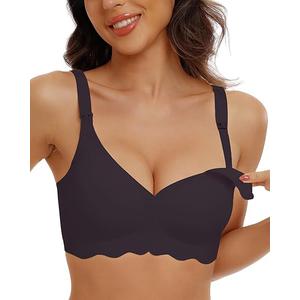 Nursing Bras for Breastfeeding Wireless Seamless Maternity Bra Ultra Comfort Pregnancy Sleep Bralette for Women Size L