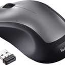 Logitech MK335 Quiet Wireless Keyboard and Mouse Combo - Black/Silver Keyboard and Mouse Combo Wireless, Ambidextrous