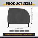 2PCS Stretchable Car Window Shades,Breathable Mesh Car Window Screen